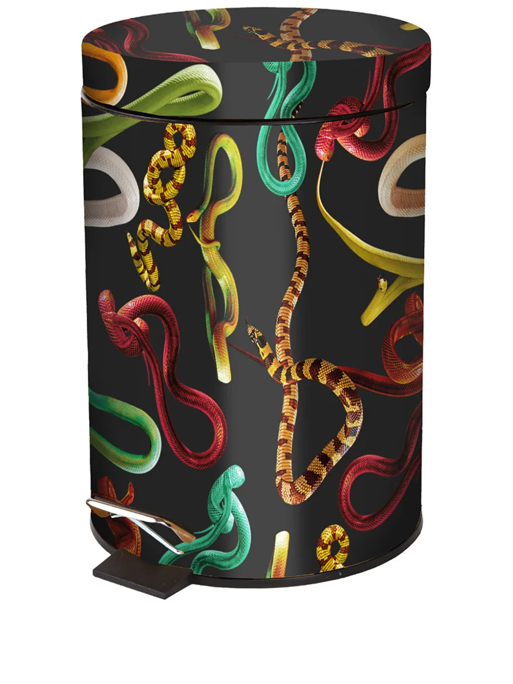 Seletti large Toiletpaper Home Snakes trash bin | Black | Image 1