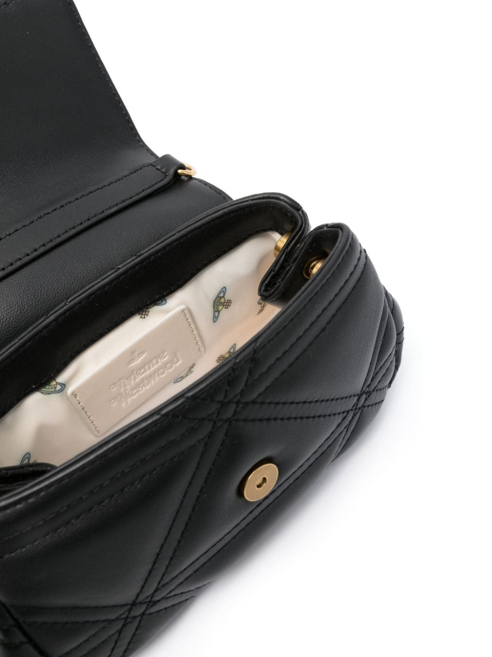 Shop Vivienne Westwood Small Hazel Shoulder Bag In Black