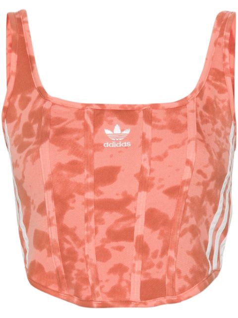 adidas tie-dye corset top