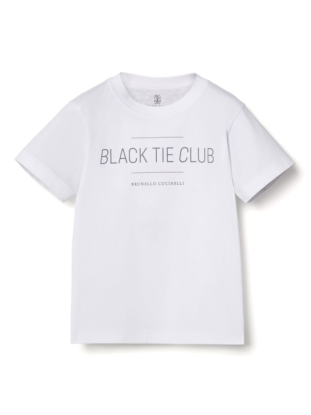 Brunello Cucinelli Kids' Graphic-print Cotton T-shirt In White