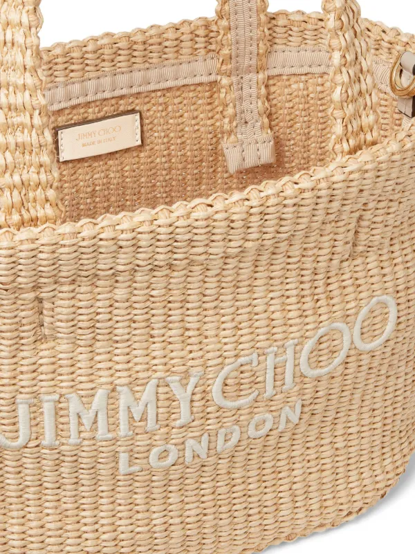 Jimmy Choo ロゴ ビーチバッグ ミニ | ニュートラル | FARFETCH JP Jimmy Choo ロゴ ビーチバッグ ミニ | ニュートラル | FARFETCH JP