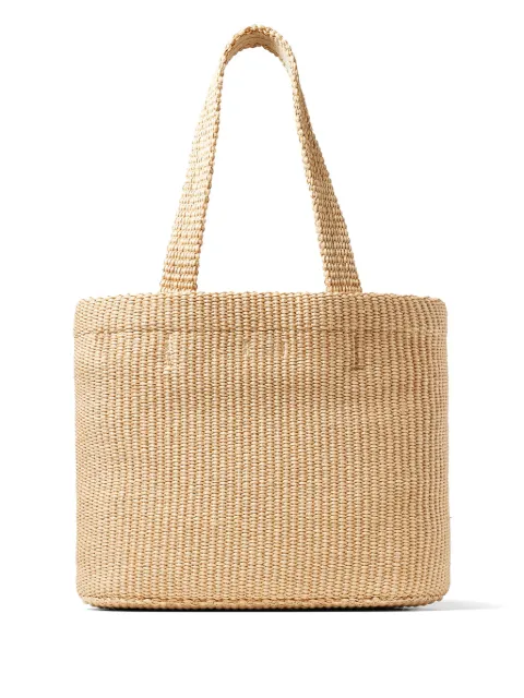 Jimmy Choo medium logo-embroidered beach bag BEACHTOTEEWMJYN - 1