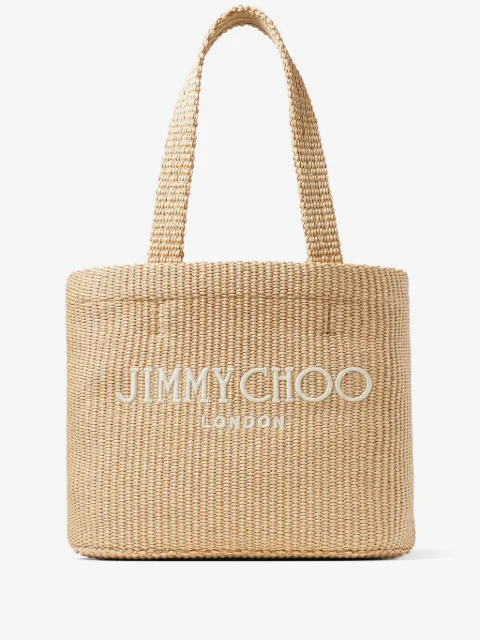 Jimmy Choo bolsa de playa mediana con logo bordado