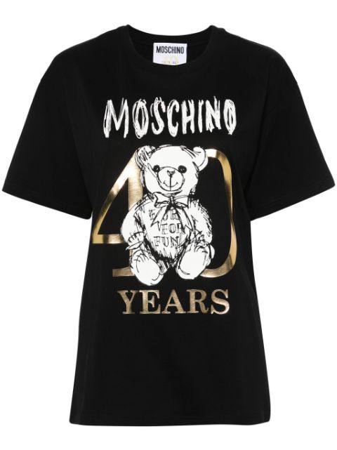 Moschino t-shirt en coton à imprimé Teddy Bear