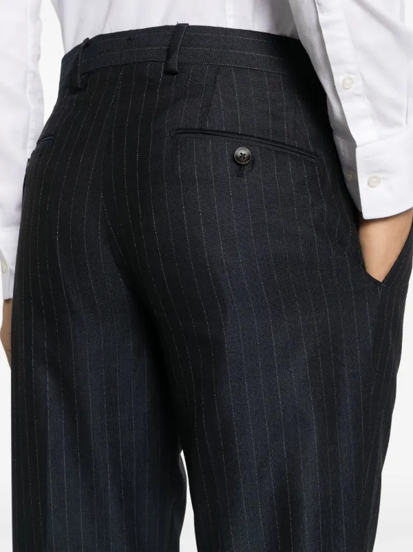 Lardini ストライプ シングルスーツ | ブルー | FARFETCH JP