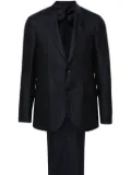 Lardini pinstriped single-breasted suit - Blue
