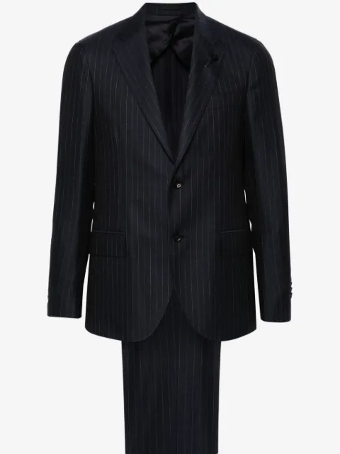Lardini pinstriped single-breasted suit