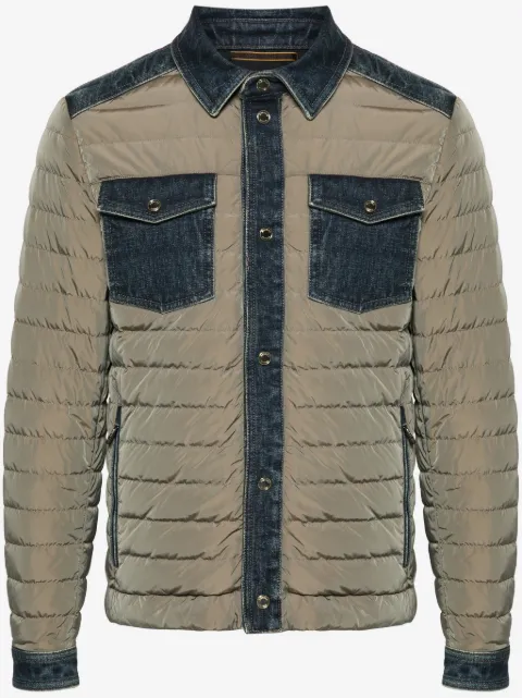 Moorer Gesteppte Jacke mit Jeansbesatz
