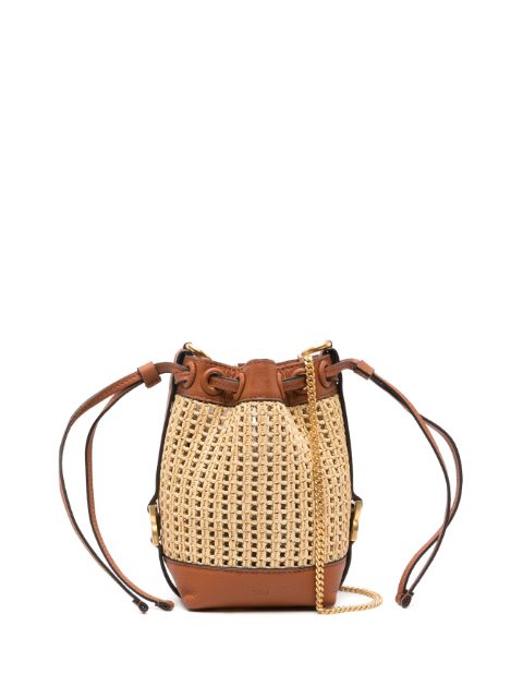 Chloé mini Marcie raffia bucket bag