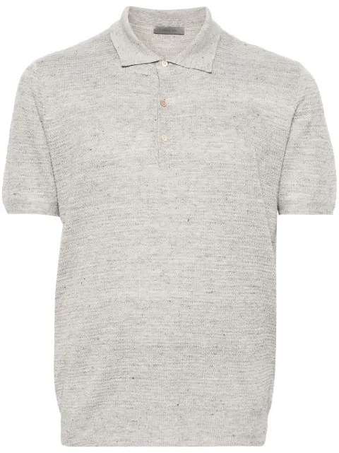 Corneliani Meliertes Strick-Poloshirt