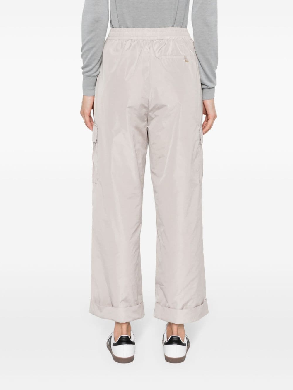 Shop Herno Drawstring-fastening Trousers In Grey