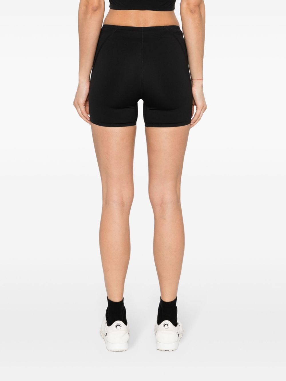 Shop Y-3 Logo-print Running Shorts In 黑色