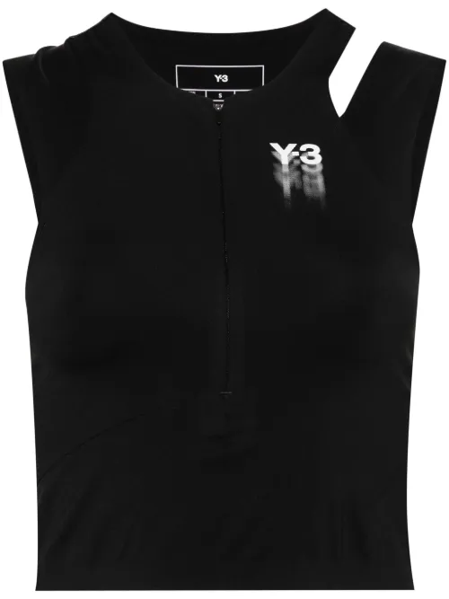 Haut crop à logo imprimé - Y-3 - Modalova