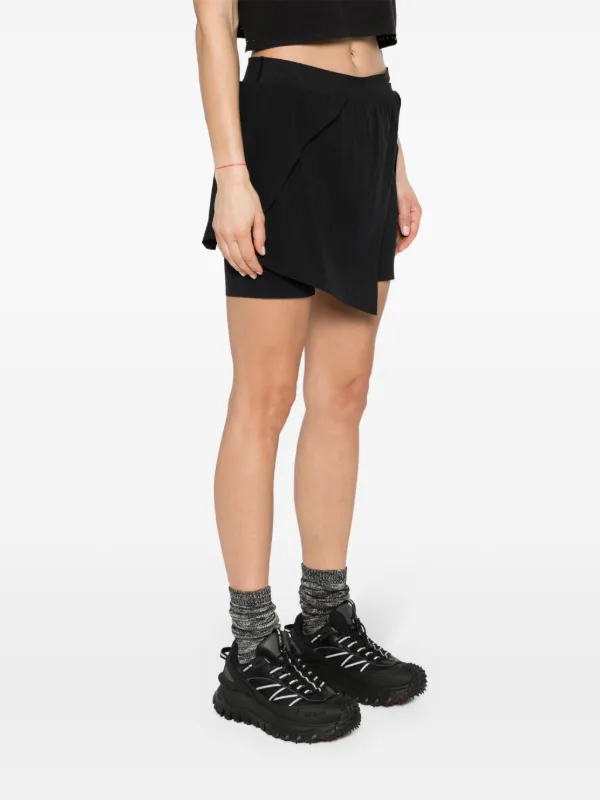Y-3 logo-printed Mesh Skort | Black | FARFETCH