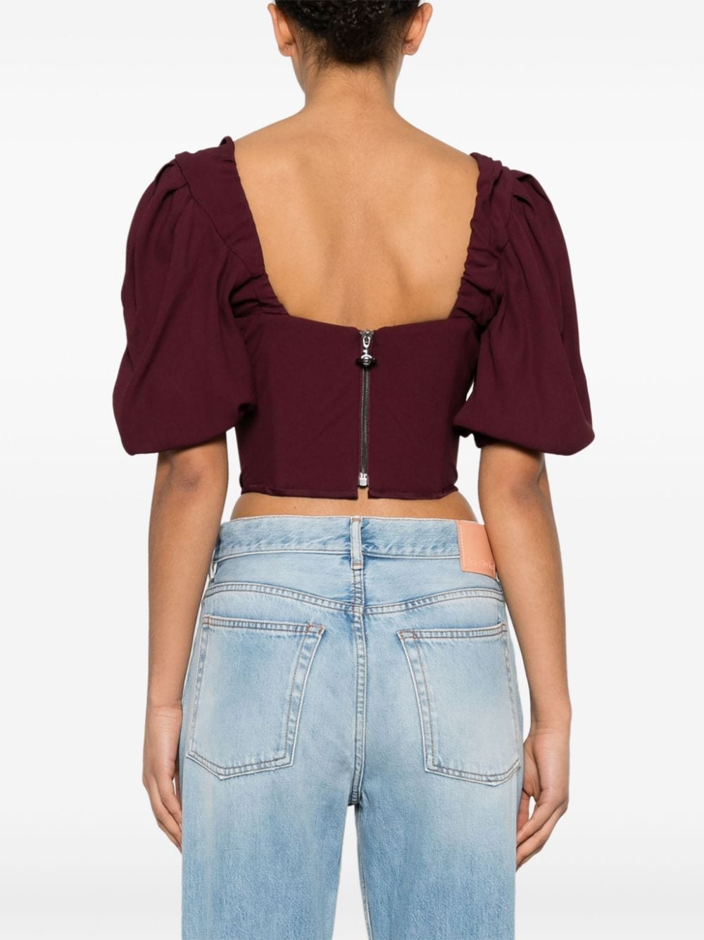 Shop Vivienne Westwood Sunday Corset Top In Red