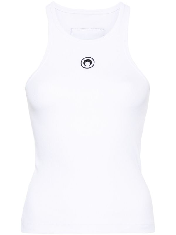 Marine Serre Crescent Moon-embroidered Tank Top - Farfetch