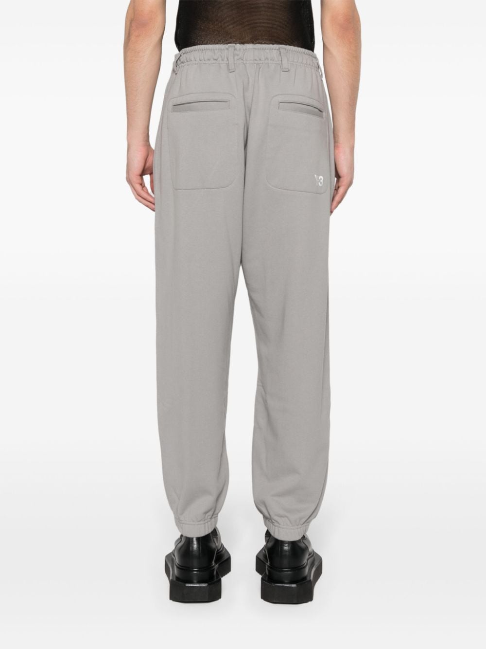 Shop Y-3 Toggle-fastening Track Pants In Grey