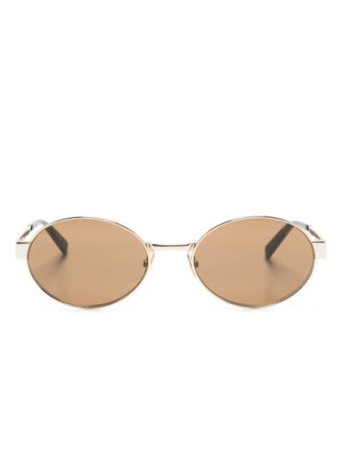 Saint Laurent Eyewear نظارة شمس بإطار بيضاوي 692