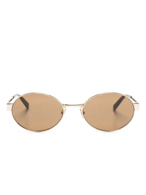 Lunettes de soleil 692 à monture ovale - Saint Laurent Eyewear - Modalova