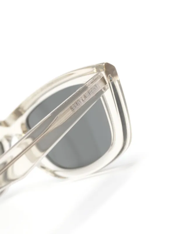Saint Laurent Eyewear SL658 rectangle-frame Sunglasses | Grey