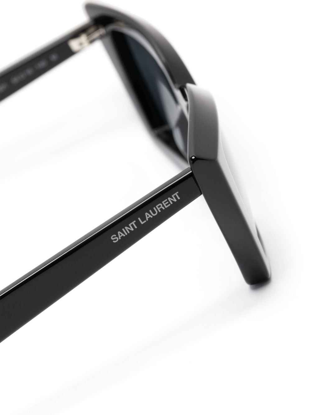 Shop Saint Laurent Sl657 Cat-eye-frame Sunglasses In Black