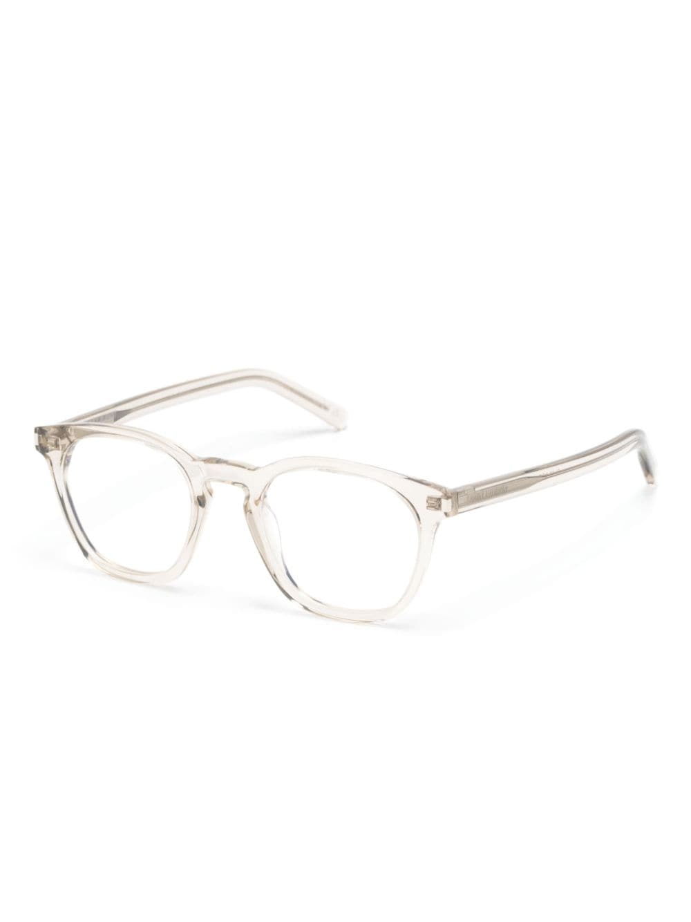 Shop Saint Laurent Sl 28 Square-frame Glasses In Grey