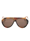 Gucci Eyewear tortoiseshell navigator-frame sunglasses - Brown