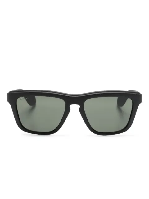 Gucci Eyewear lentes del sol con armazón cuadrada y logo grabado