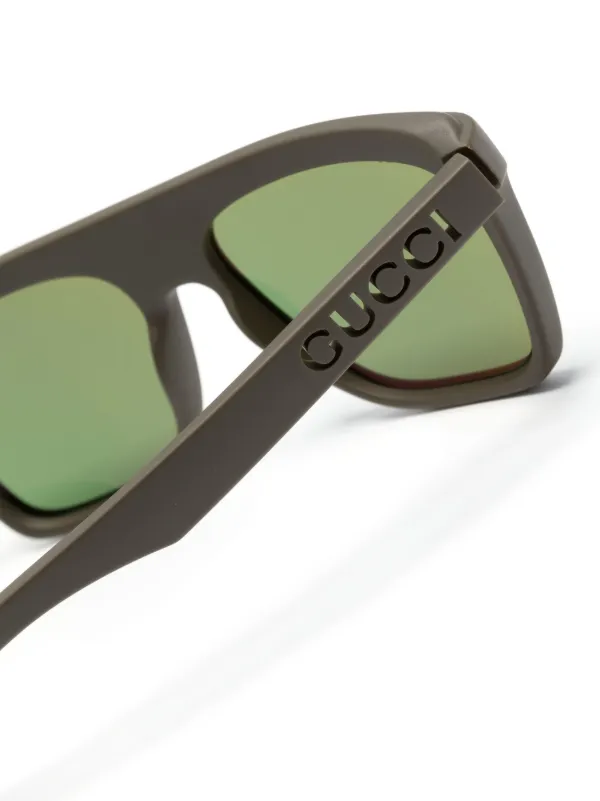 Gucci Unisex Square Frame Acetate Sunglasses