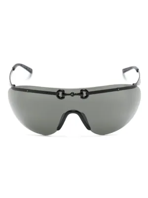 Balenciaga Eyewear Panther Mask サングラス | ブラック | FARFETCH JP