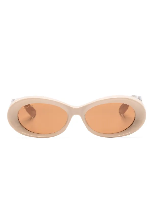 Oval store gucci sunglasses