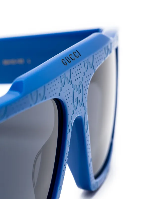 Gucci Eyewear GG Supreme square-frame Sunglasses | Blue
