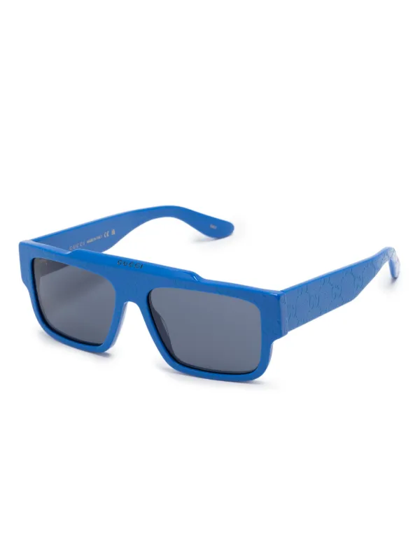 Gucci Eyewear GG スクエアフレーム サングラス | ブルー