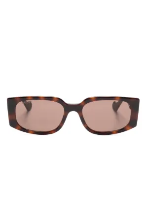 oval-frame sunglasses