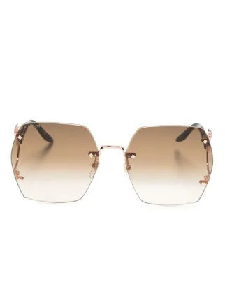 タイムセール 半額 オーバーサイズ GG Eyewear Gucci サングラス ブラウン | 小物