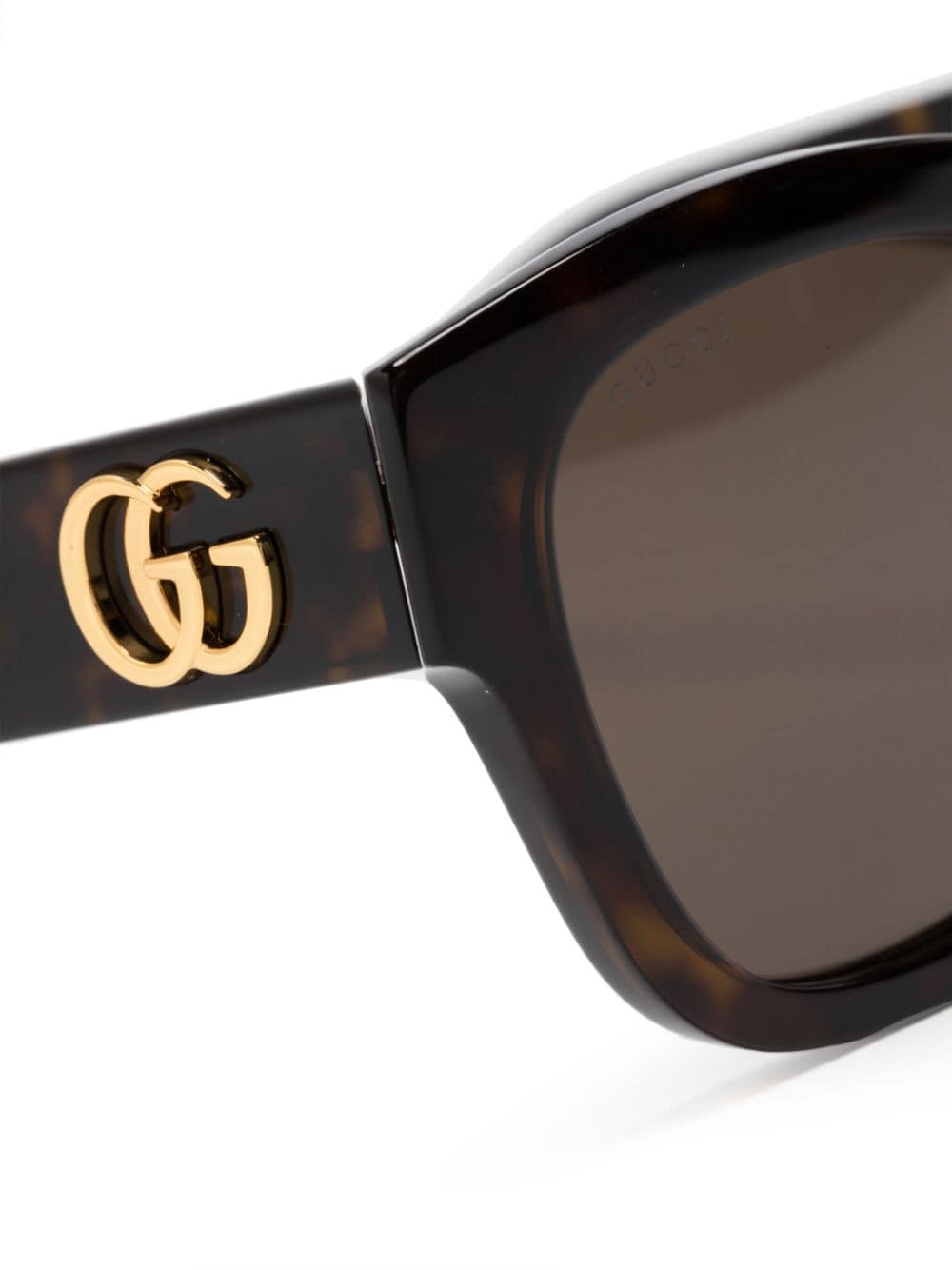 Shop Gucci Gg1550sk Round-frame Sunglasses In Braun