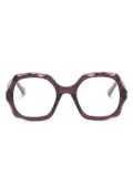 Chloé Eyewear geometric-frame glasses - Brown