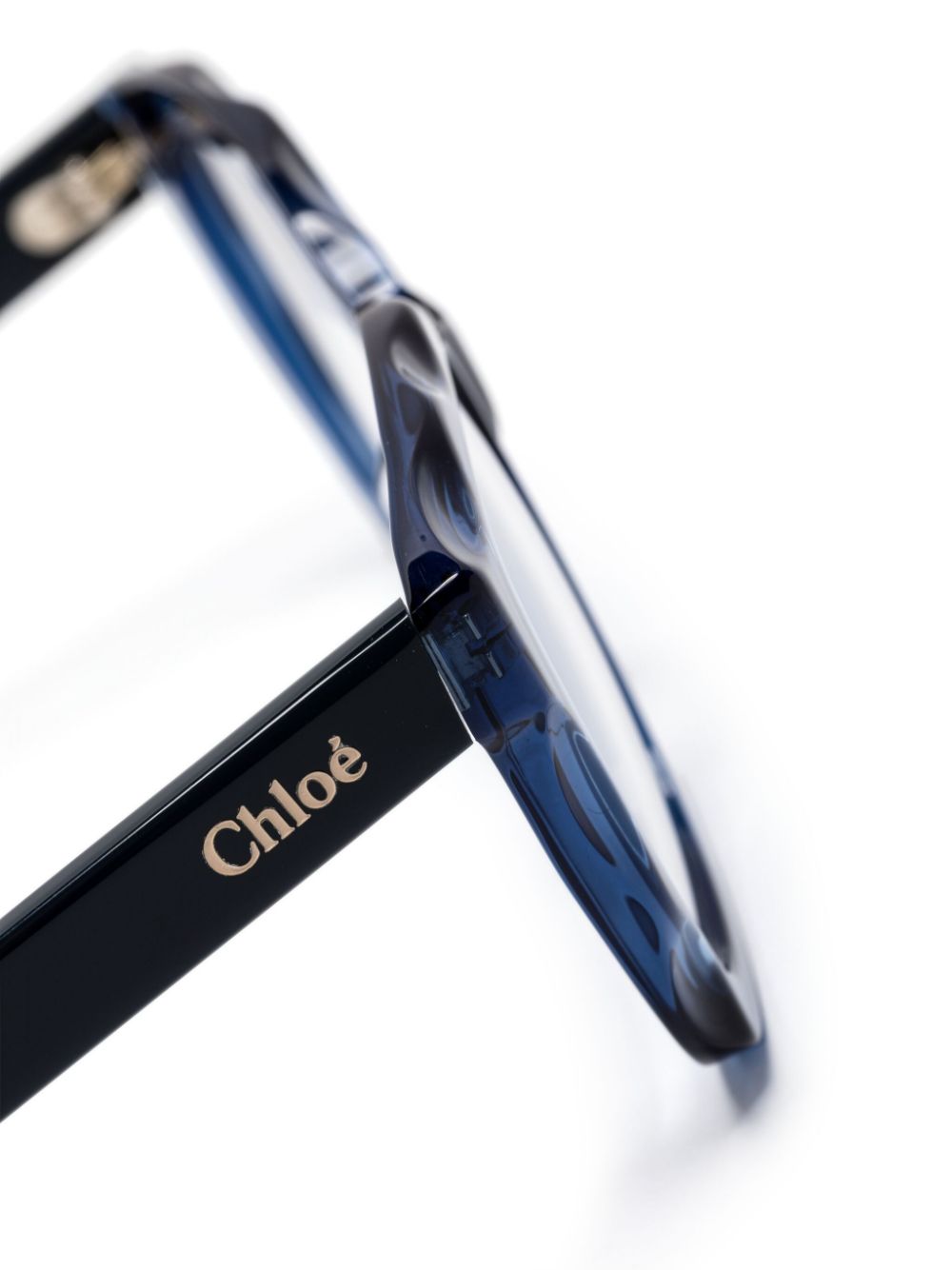 Chloé Eyewear Bril met geometrisch montuur Blauw