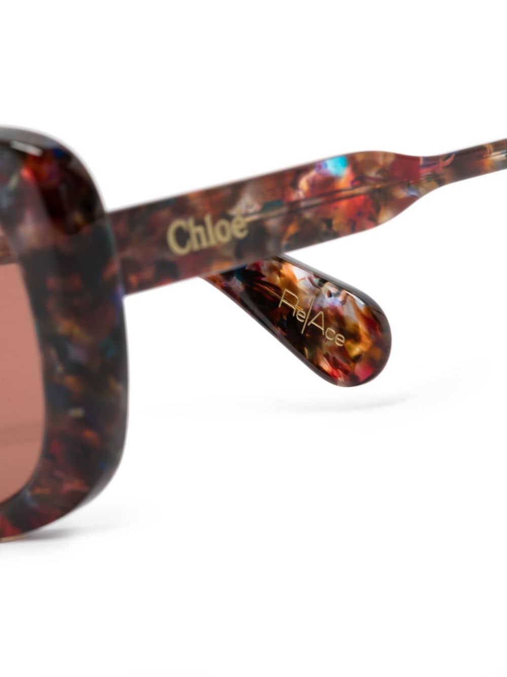 Shop Chloé Square-frame Sunglasses In Brown