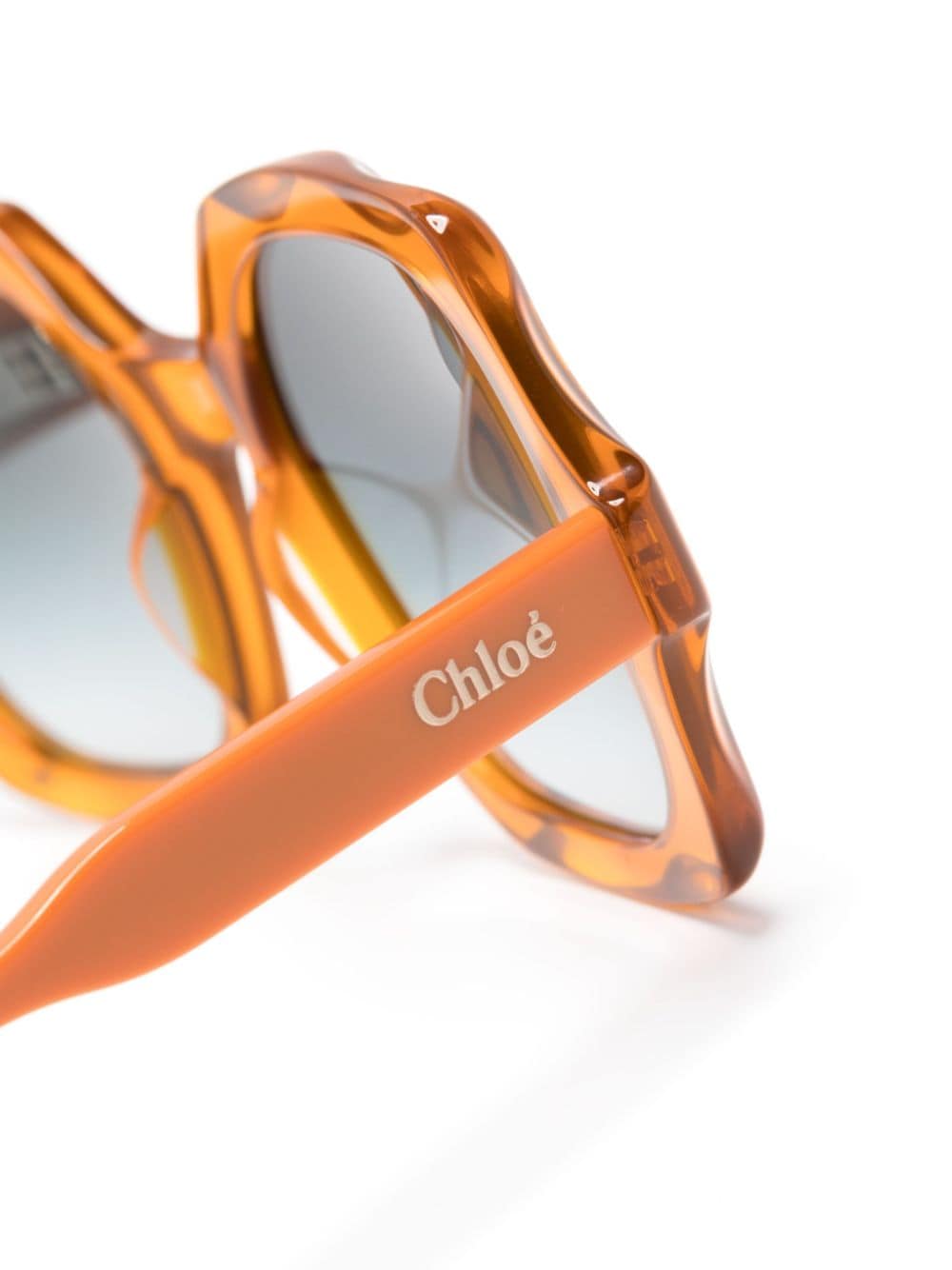 Shop Chloé Ch0226s 004 In Orange