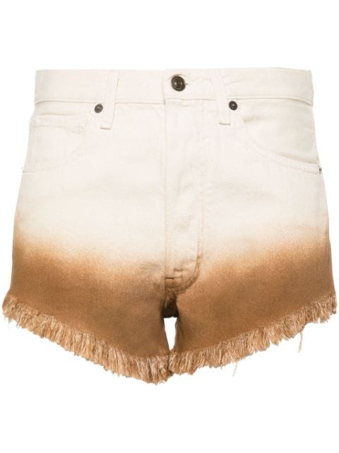 Alanui Bright Hues denim shorts