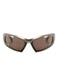 Balenciaga Eyewear Dynamo oversize-frame sunglasses - Gold