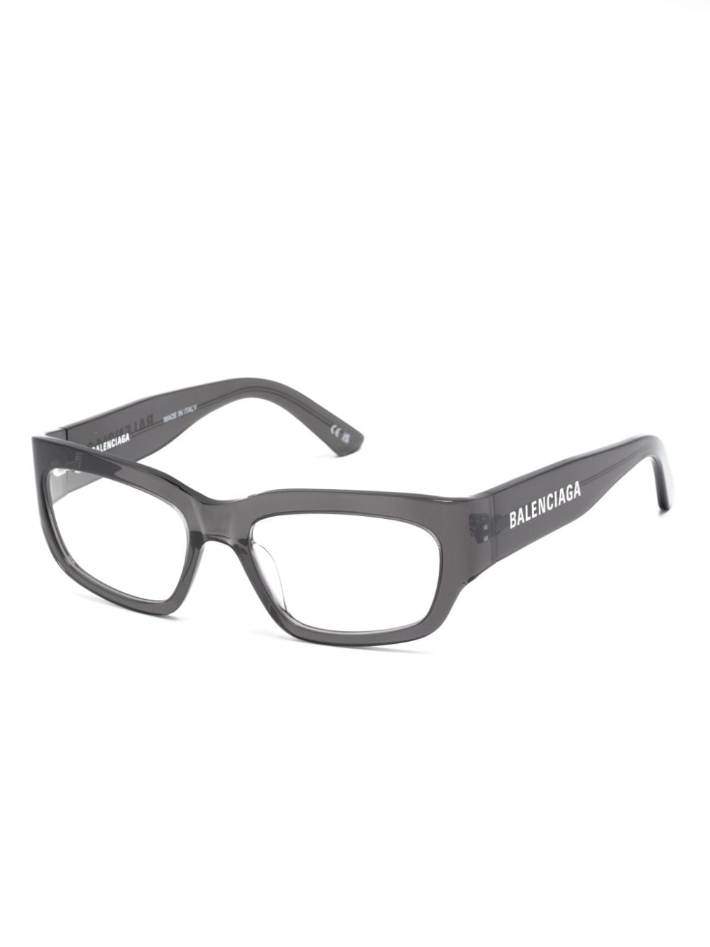 Balenciaga Eyewear Bril met rechthoekig montuur - Zwart