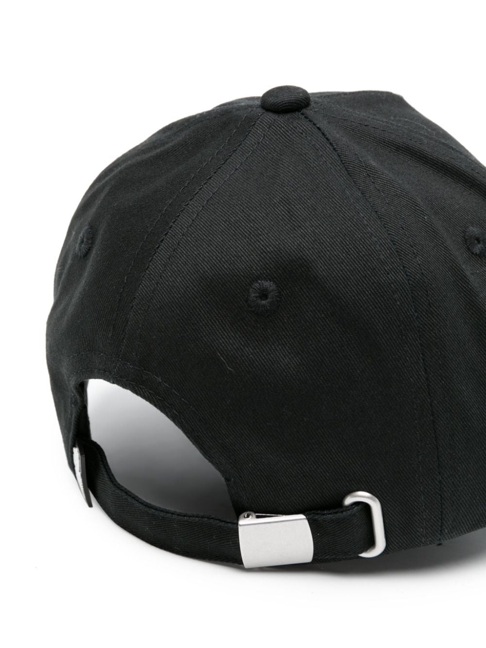 Shop Karl Lagerfeld Ikonik Karl Twill Baseball Cap In Black