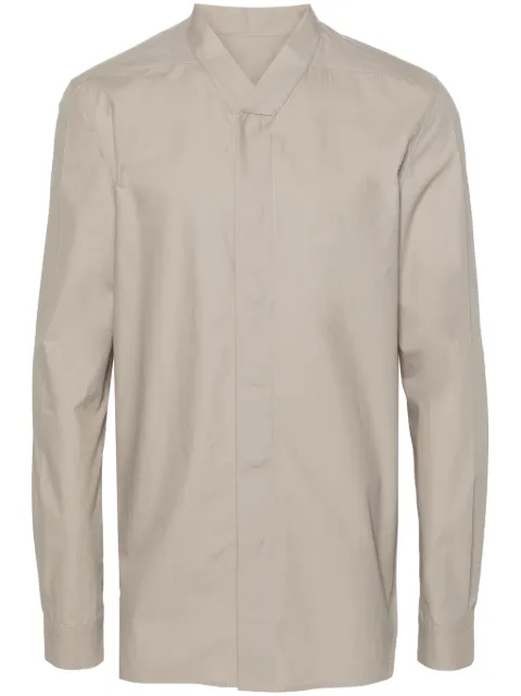 Rick Owens V-neck organic cotton shirt