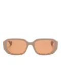 Gucci Eyewear Double-G geometric-frame sunglasses - Neutrals