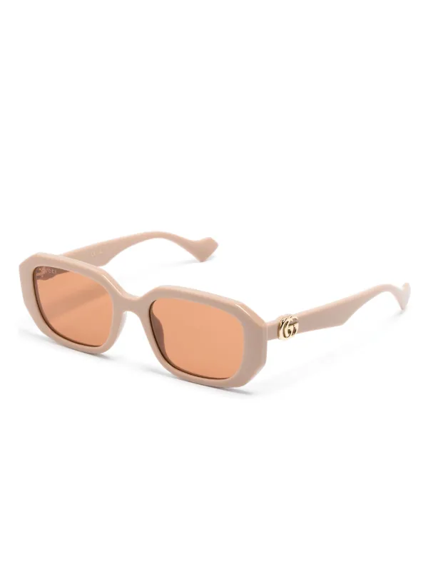 Gucci Eyewear ダブルG ジオメトリックフレーム サングラス