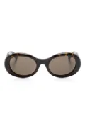 Gucci Eyewear tortoiseshell oval-frame sunglasses - Brown