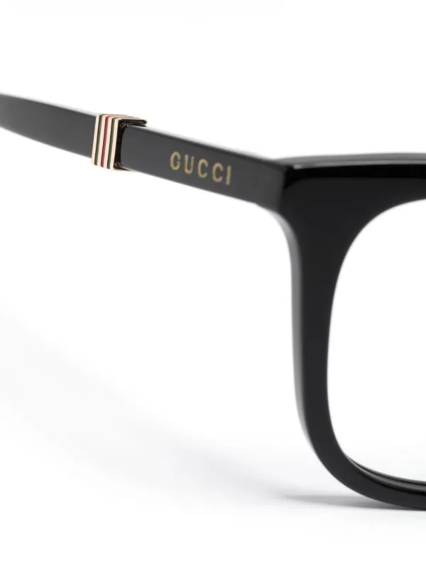 Gucci stripe glasses hotsell