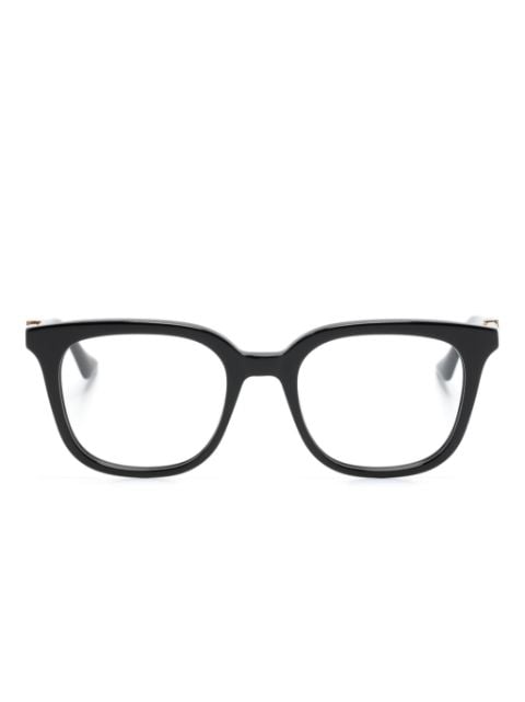 Gucci Eyewear Eckige Brille mit Webstreifen